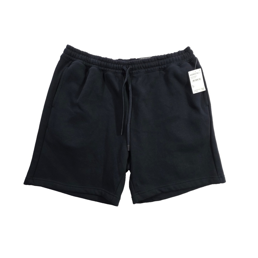 Z by Zella Men's Performance Fleece Shorts XL Black NEW 7" Inseam Elastic Waist